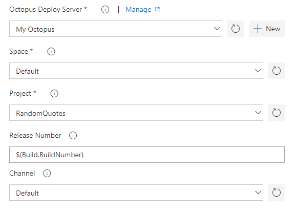 Configure Create Release Step